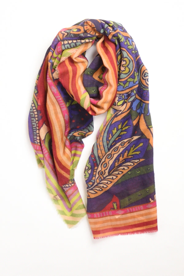 Jaitush Sciarpa Stampata Multicolor Donna-2