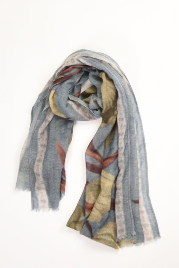 Jaitush Sciarpa Stampata Azzurro/beige/bordeaux/multicolor Donna-2