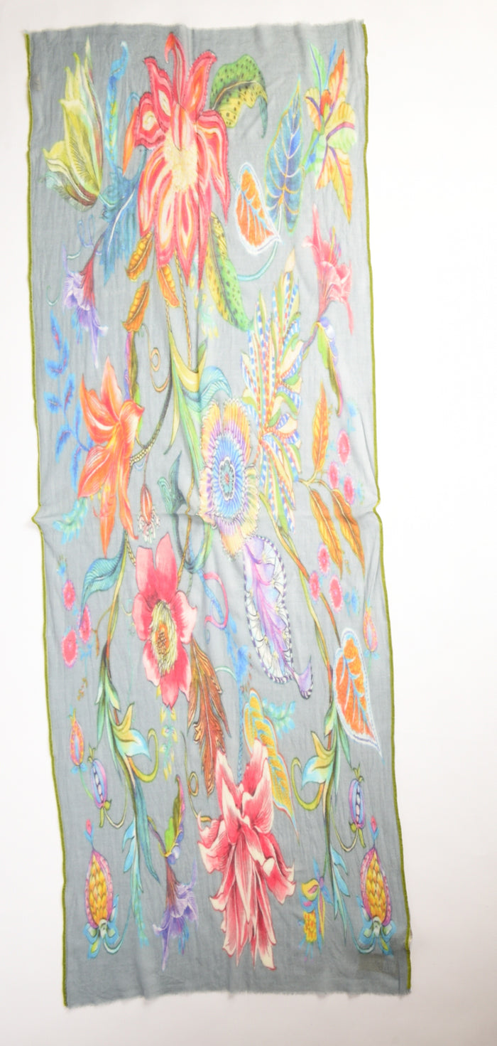 Jaitush Sciarpa Stampata Azzurro/multicolor Donna - 3