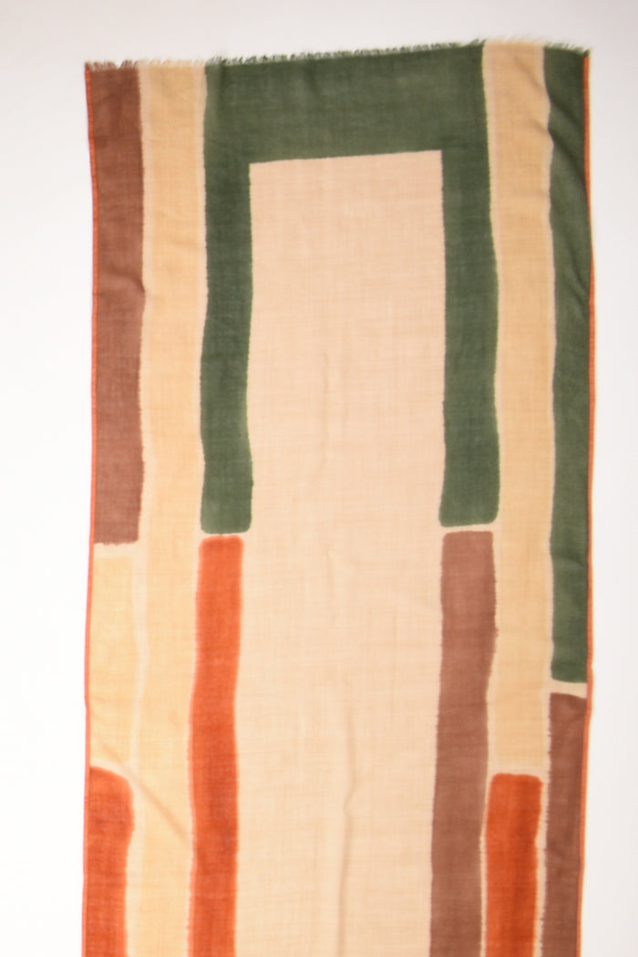 Jaitush Sciarpa Stampata Beige/multicolor Donna - 4