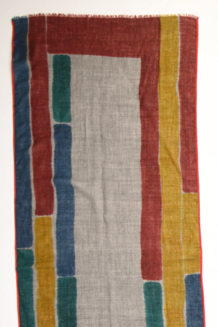 Jaitush Sciarpa Stampata Grigio/multicolor Donna - 4