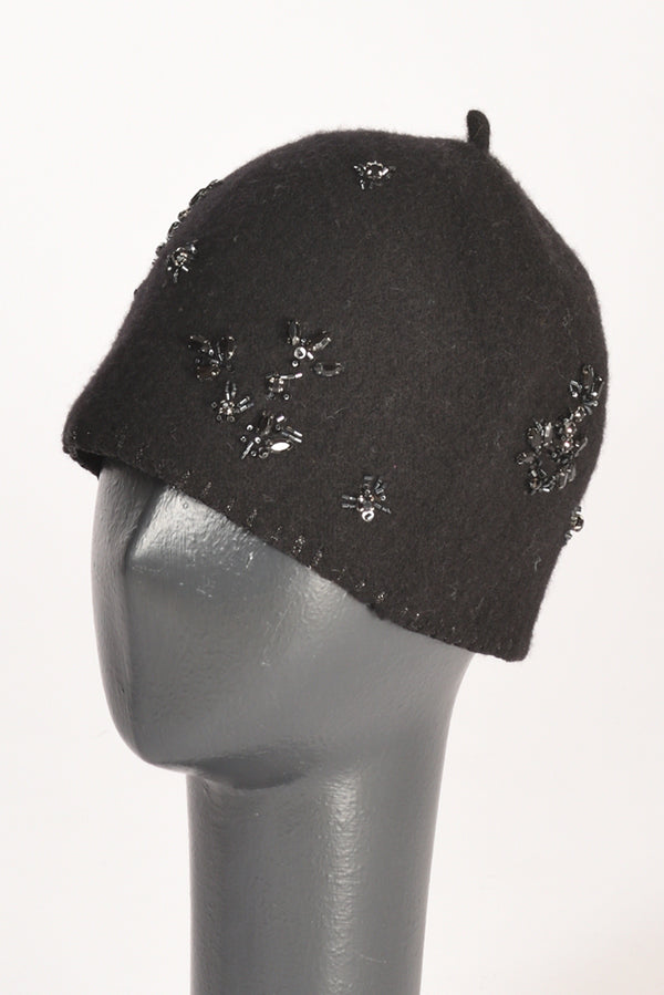 Le Chapeau Cappello Decorato Nero Donna-2