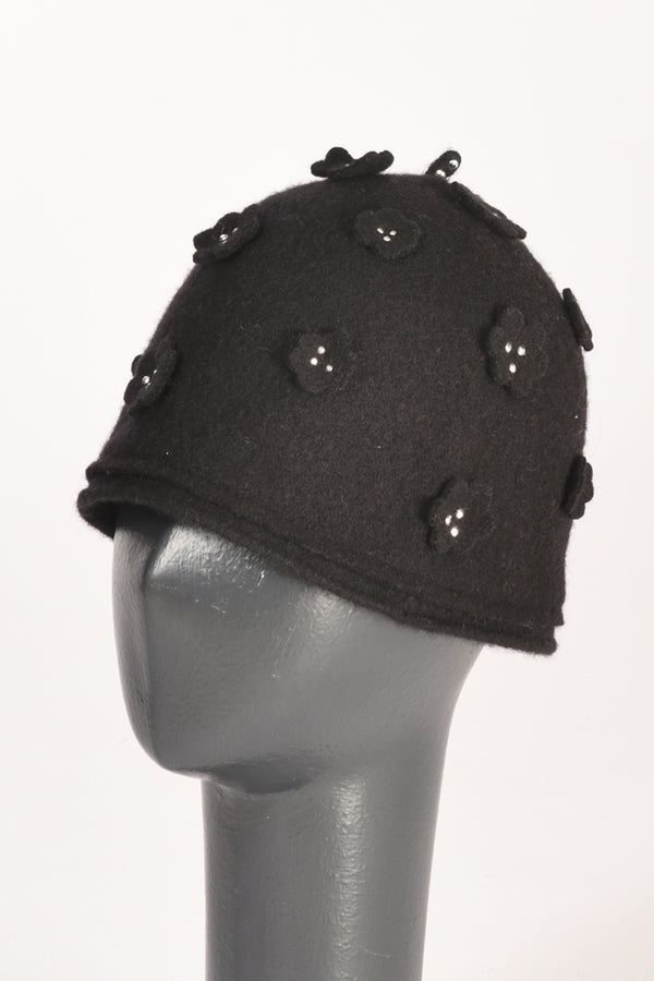 Le Chapeau Cappello Decorato Nero Donna-2