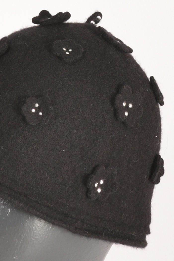 Le Chapeau Cappello Decorato Nero Donna - 3