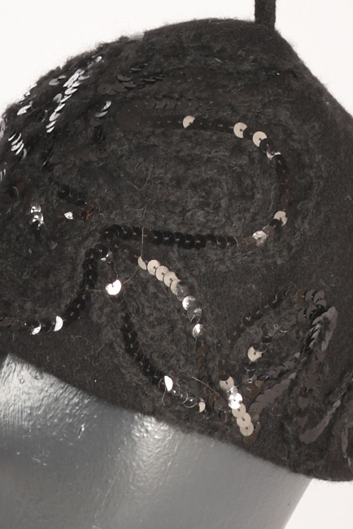 Le Chapeau Cappello Decorato Nero Donna - 3