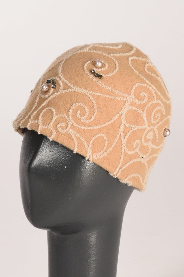 Le Chapeau Cappello Decorato Beige Donna-2