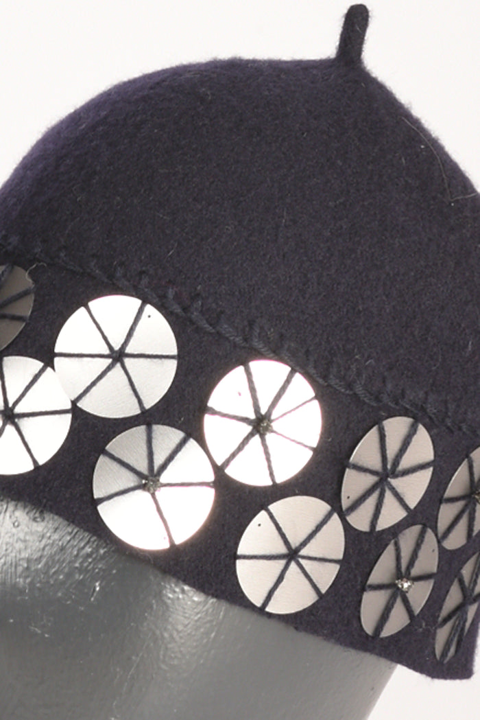 Le Chapeau Cappello Decorato Blu Donna - 3