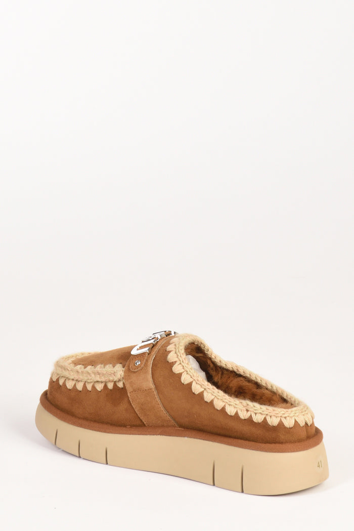 Mou Sabot Beige Cuoio Donna - 3