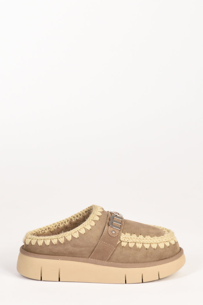 Mou Sabot Beige Grigiato Donna - 1