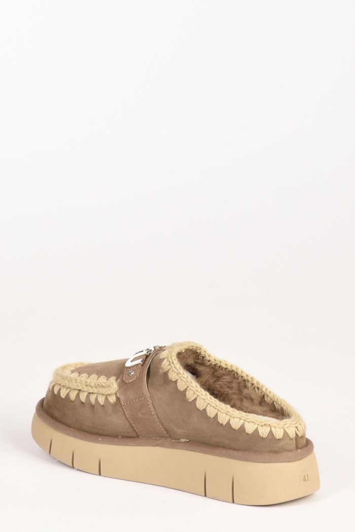 Mou Sabot Beige Grigiato Donna - 3