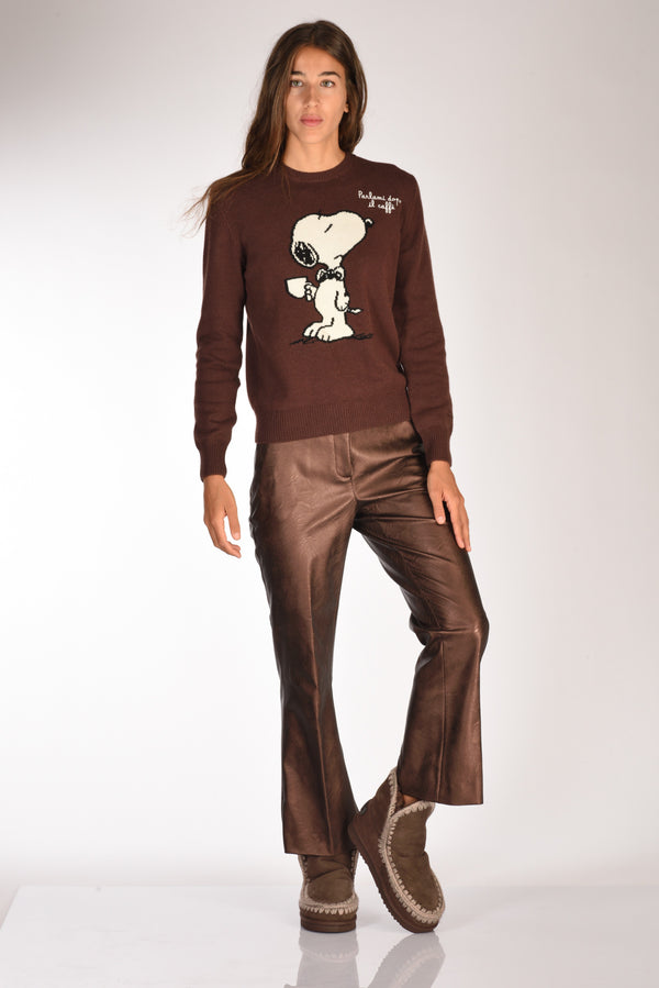 Mou Eskimo Glitter Marrone Donna-2