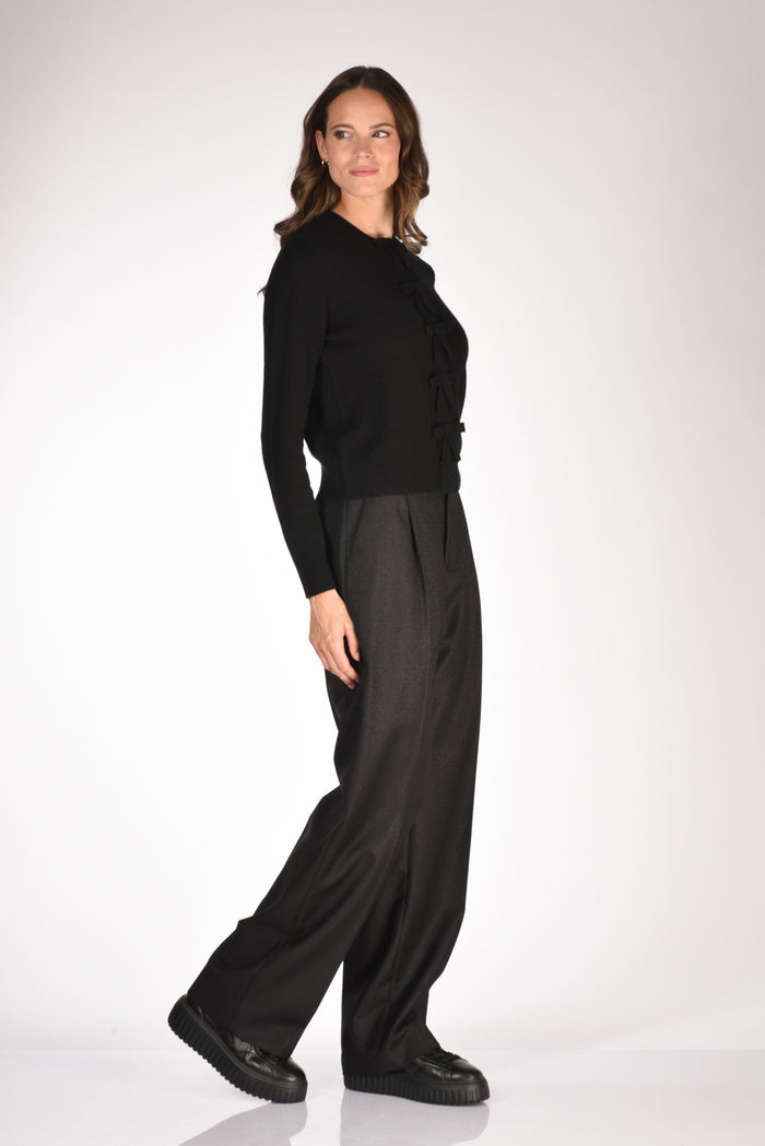 Allude Maglia Cardigan Nero Donna - 4
