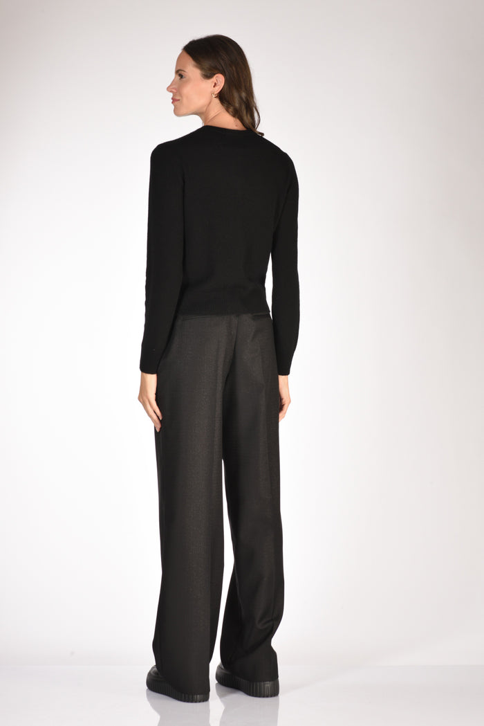 Allude Maglia Cardigan Nero Donna - 5