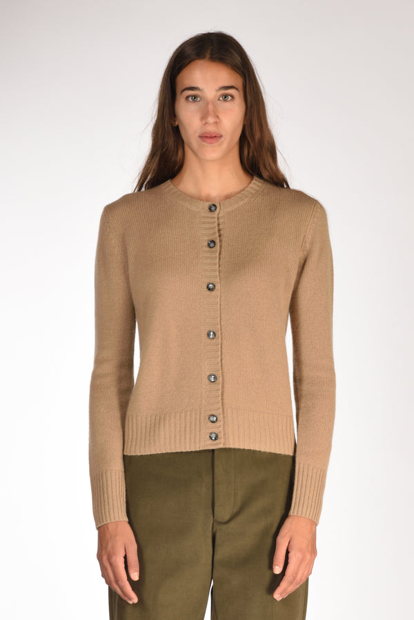 Allude Maglia Cardigan Beige Scuro Donna-2