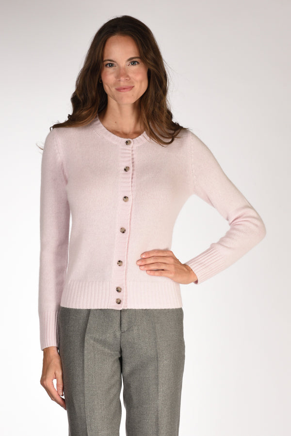 Allude Maglia Cardigan Rosa Donna