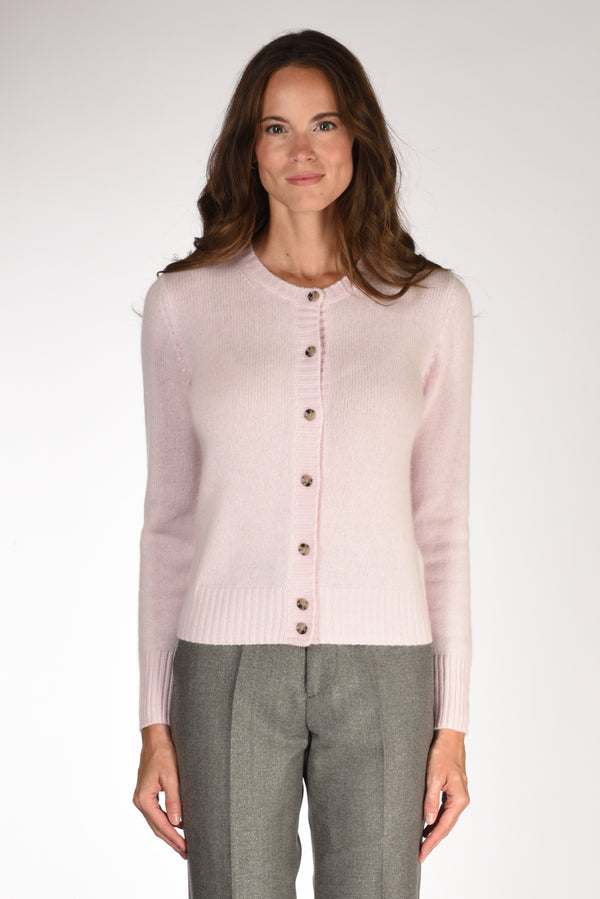 Allude Maglia Cardigan Rosa Donna-2