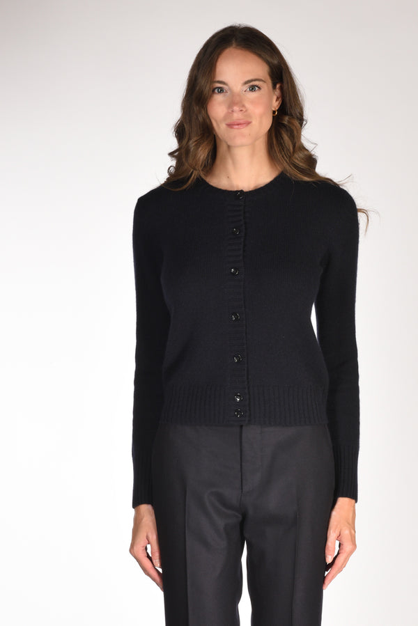 Allude Maglia Cardigan Blu Donna-2