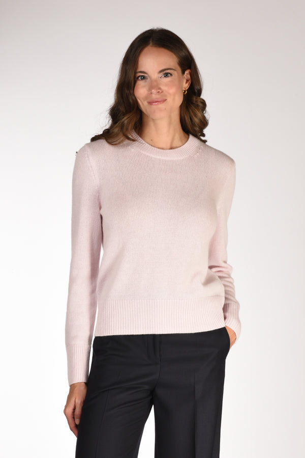 Allude Maglia Girocollo Rosa Donna