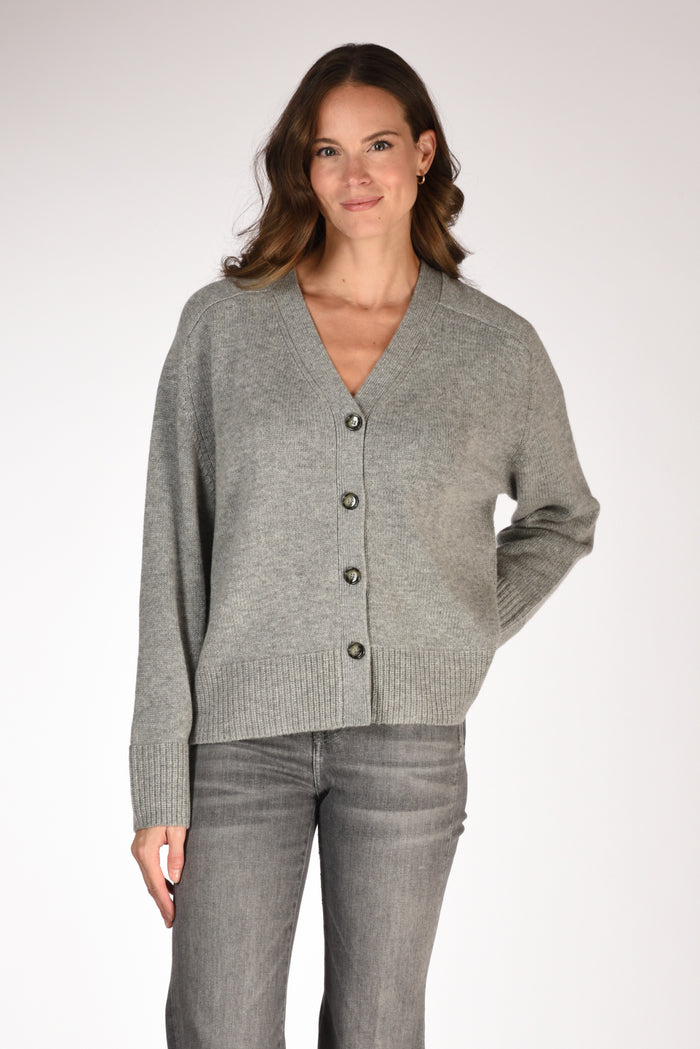 Allude Maglia Cardigan Grigio Donna - 1