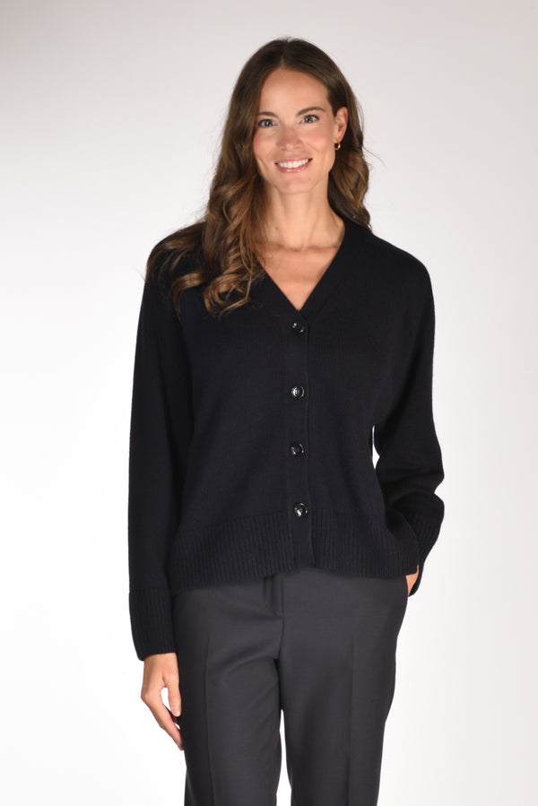 Allude Maglia Cardigan Blu Donna