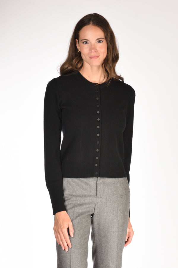 Allude Maglia Cardigan Nero Donna