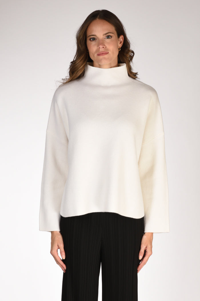 Allude Maglia Bianco Naturale Donna - 2