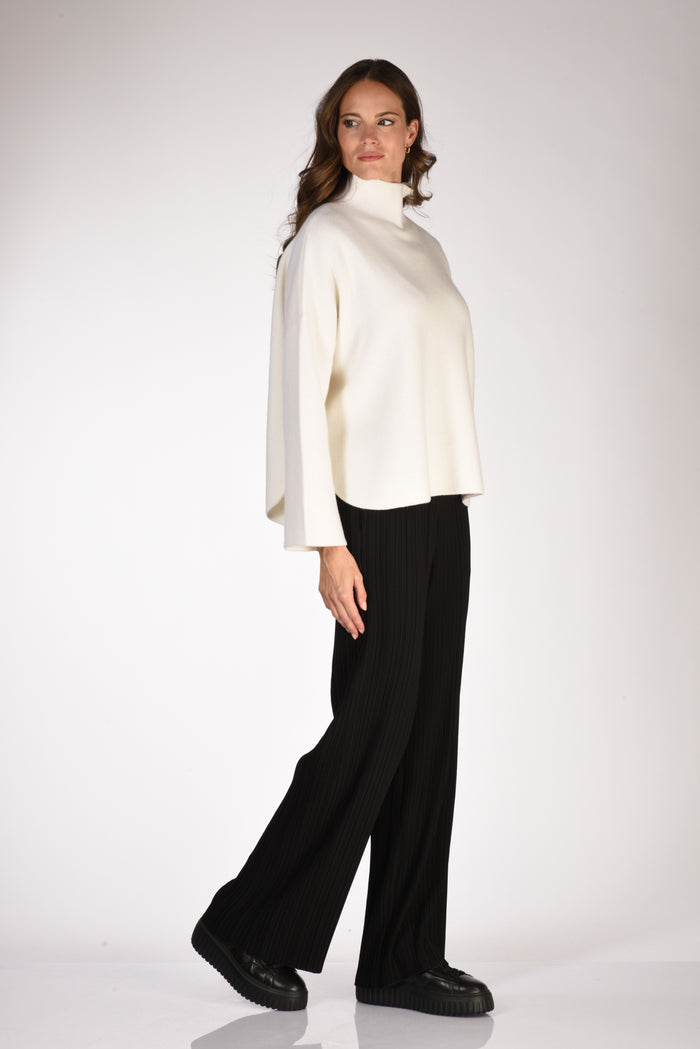 Allude Maglia Bianco Naturale Donna - 3