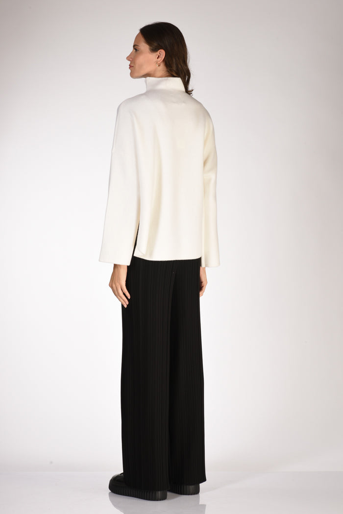 Allude Maglia Bianco Naturale Donna - 5