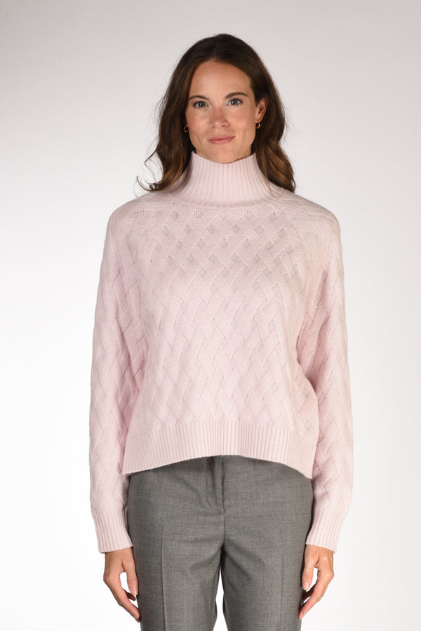 Allude Maglia Lupetto Rosa Donna-2