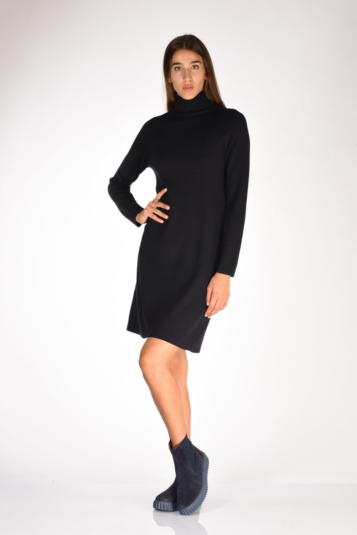 Allude Abito In Maglia Blu Donna - 1