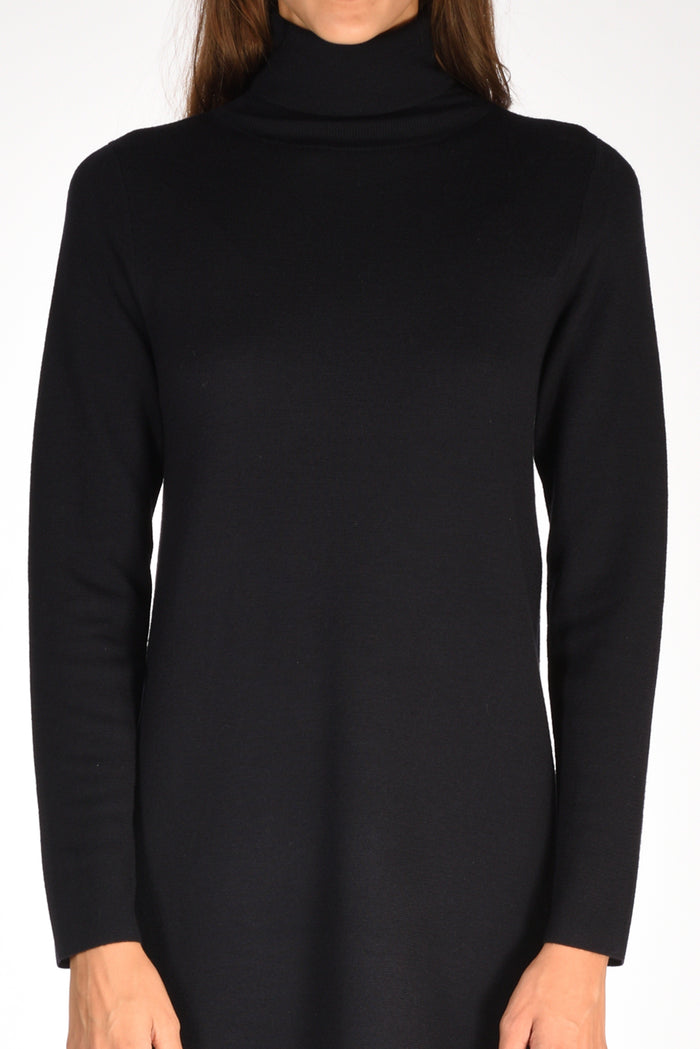 Allude Abito In Maglia Blu Donna - 3