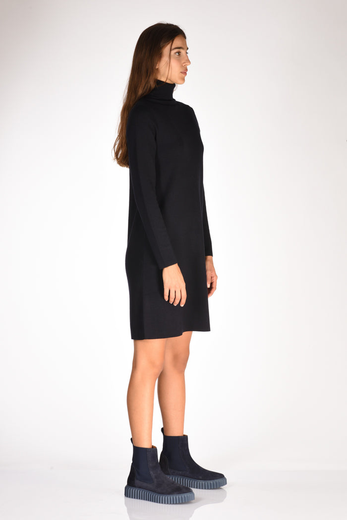 Allude Abito In Maglia Blu Donna - 4