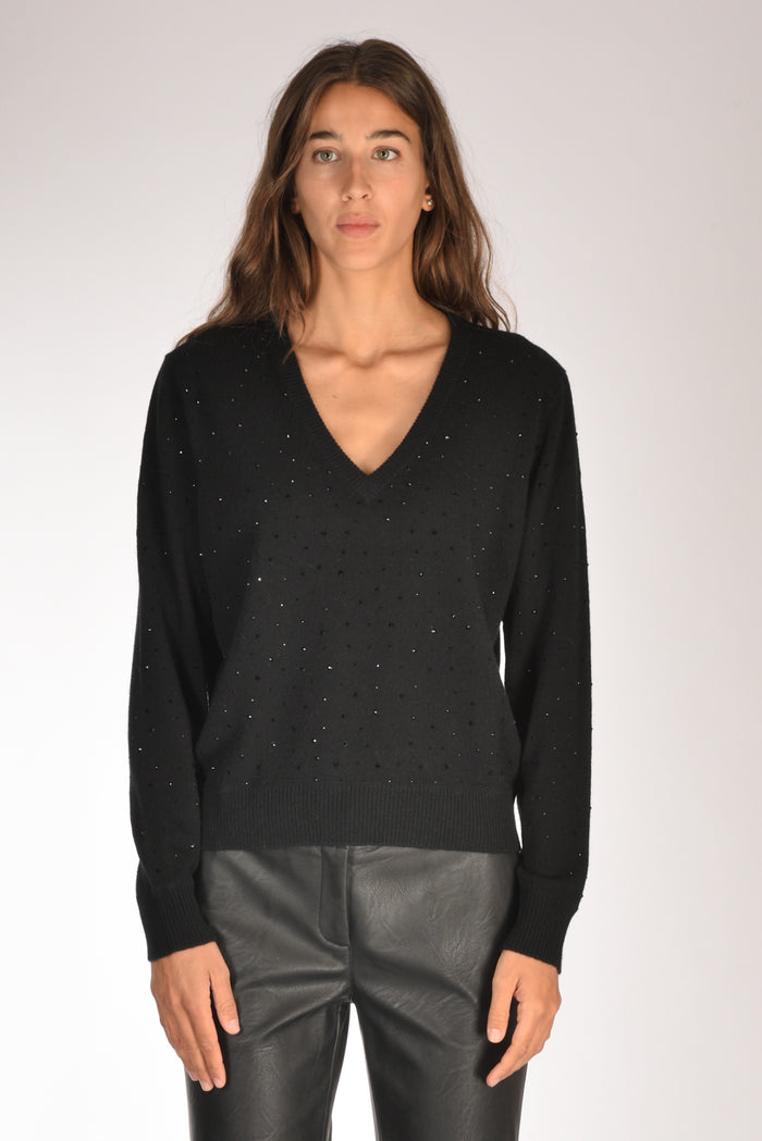 Allude Maglia V Nero Donna - 2