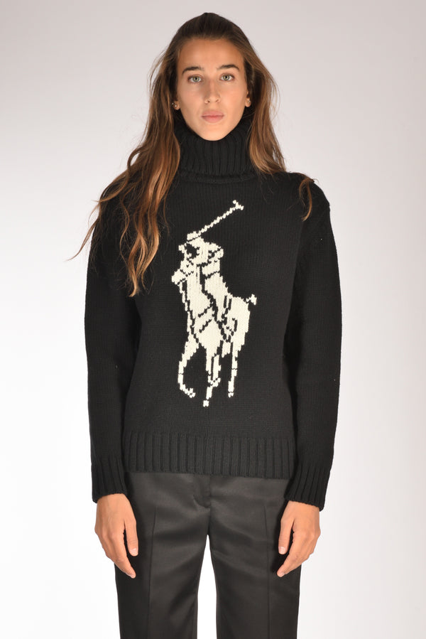 Polo Ralph Lauren Maglia Polo Nero Donna-2