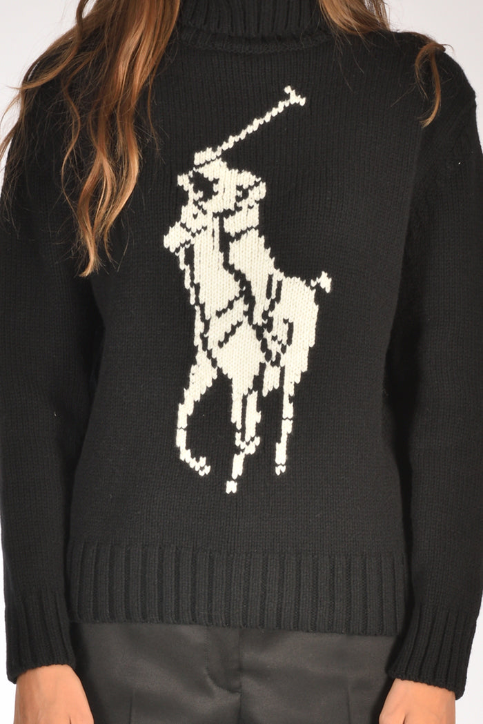 Polo Ralph Lauren Maglia Polo Nero Donna - 3