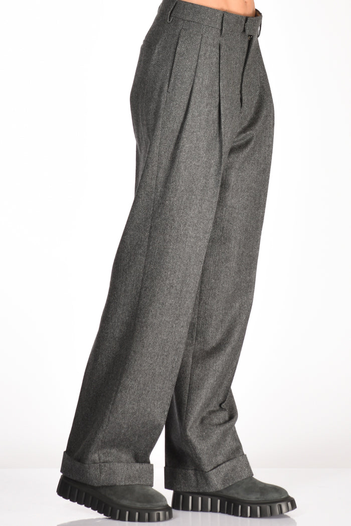 Berwich Pantalone Simona Grigio Donna - 5