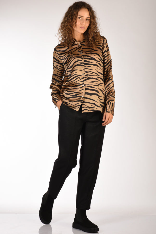 Berwich Pantalone Brigitta Nero Donna-2