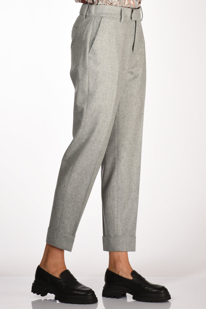 Berwich Pantalone Alice Grigio Melange Donna - 4
