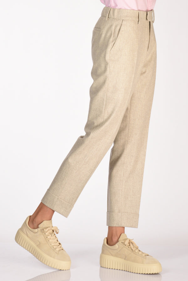 Berwich Pantalone Alice Beige Donna