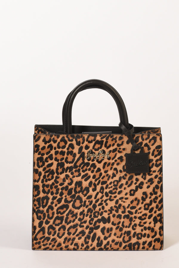 Mc2 Saint Barth Borsa Midi Beige/nero Donna