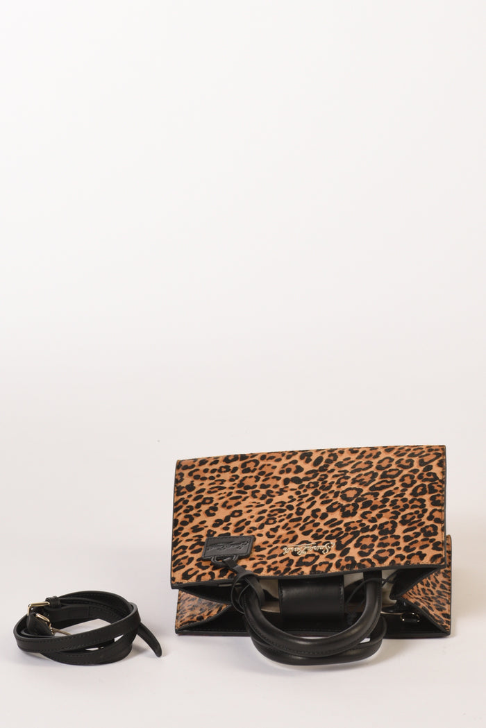 Mc2 Saint Barth Borsa Midi Beige/nero Donna - 5
