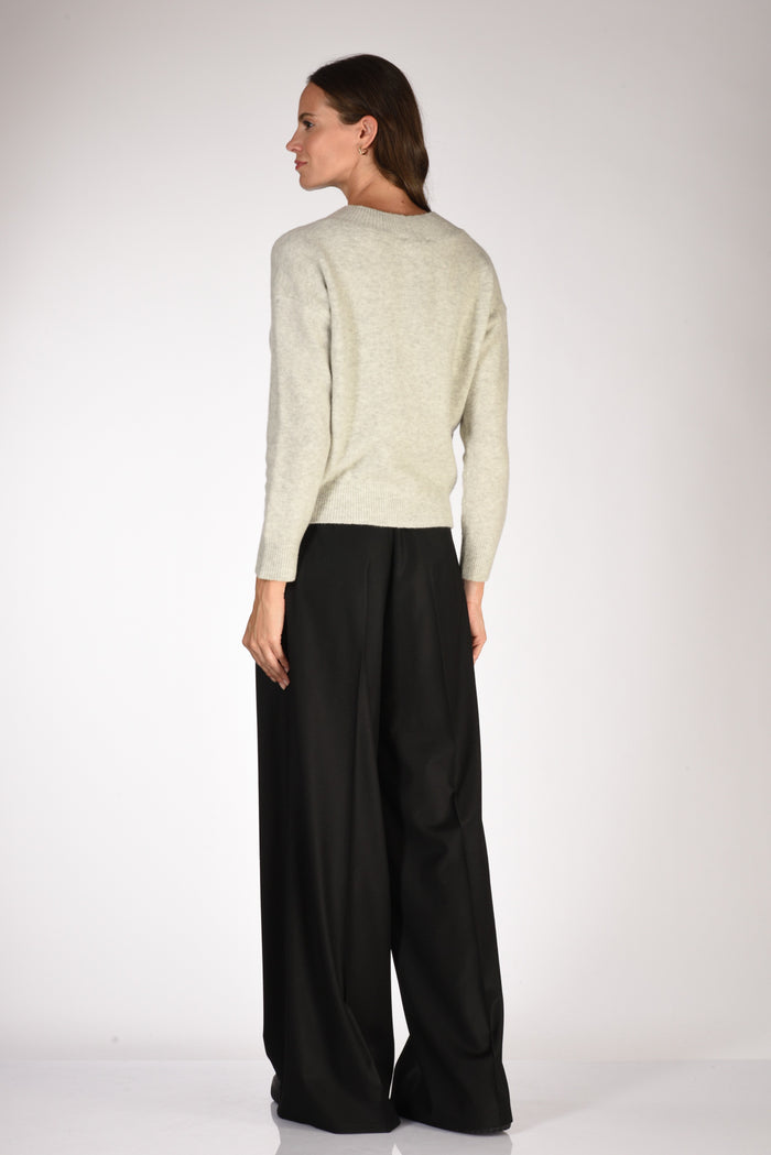 Anne Claire Maglia V Grigio Donna - 5