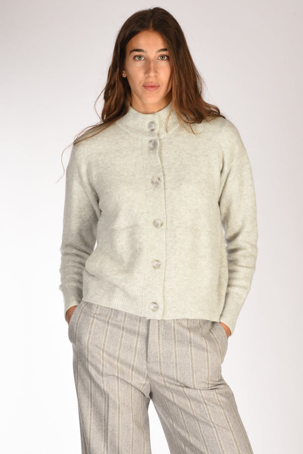 Anne Claire Maglia Cardigan Grigio Donna