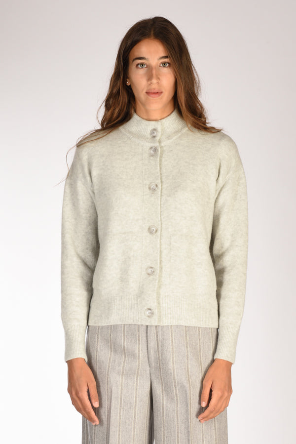 Anne Claire Maglia Cardigan Grigio Donna-2