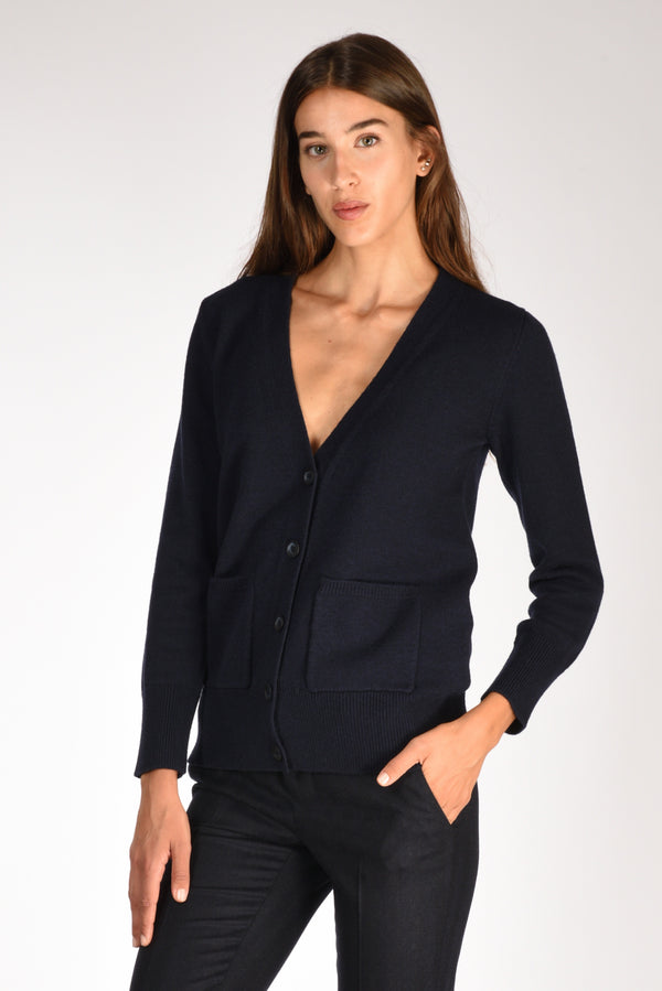 Anne Claire Maglia Cardigan Blu Donna
