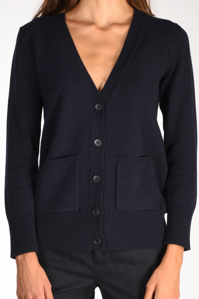 Anne Claire Maglia Cardigan Blu Donna - 3