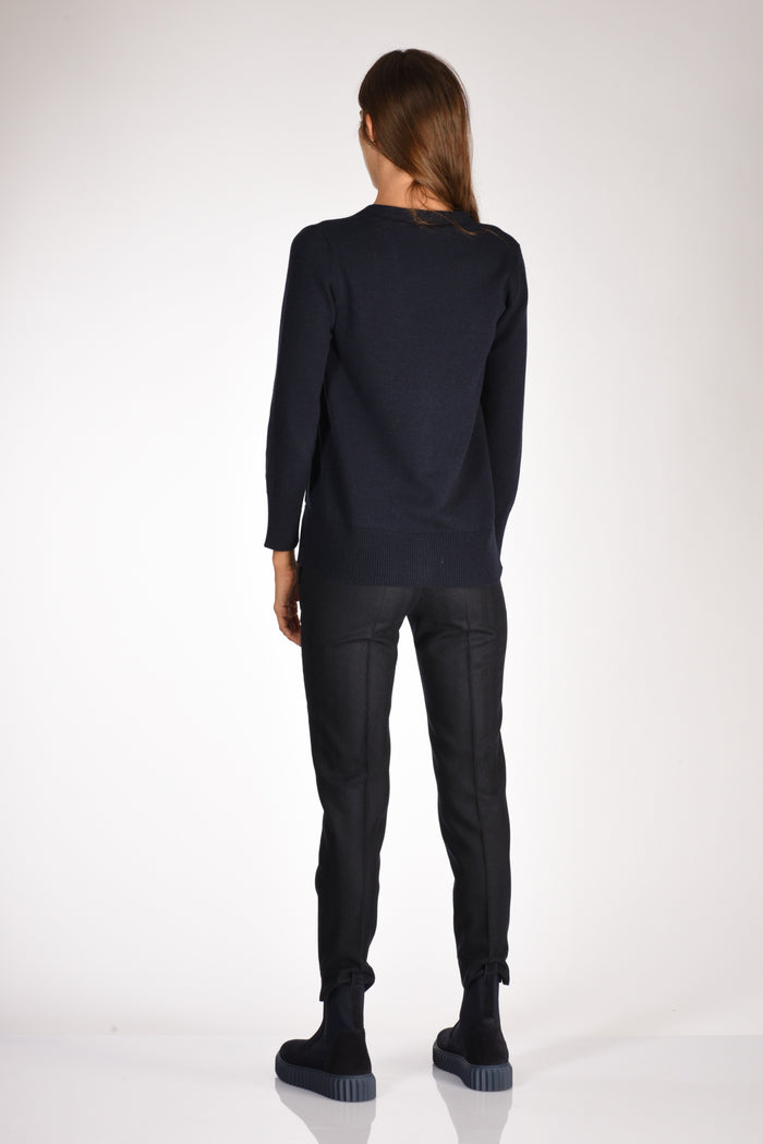 Anne Claire Maglia Cardigan Blu Donna - 5