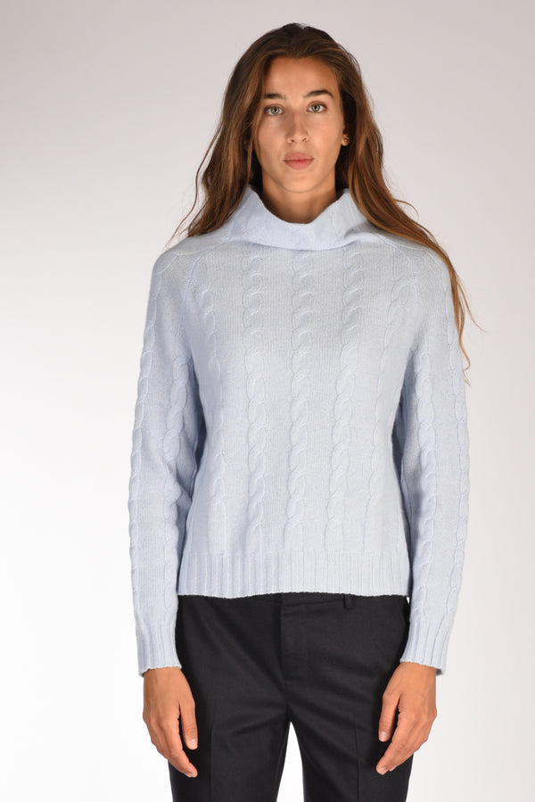 Anne Claire Maglia Cratere Azzurro Donna-2