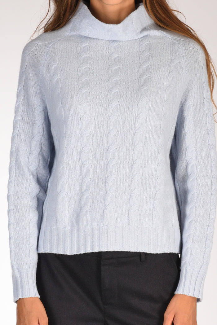 Anne Claire Maglia Cratere Azzurro Donna - 3