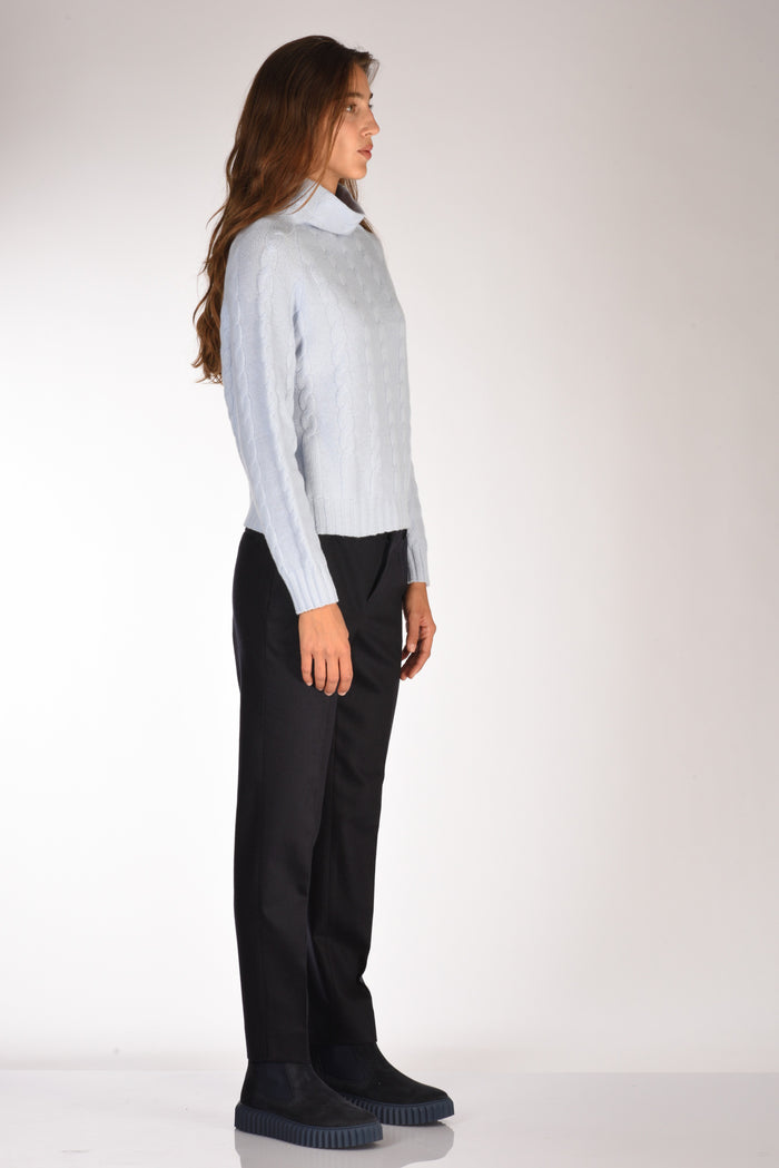 Anne Claire Maglia Cratere Azzurro Donna - 4